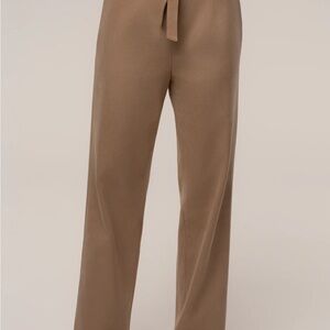 Stylish Tan Wide-Leg Pants